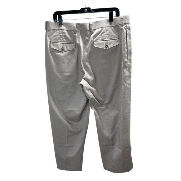 LL Bean Pants Size 36 x 29 Men's Beige Chino 100% Cotton Tapered Leg - Picture 2 of 6